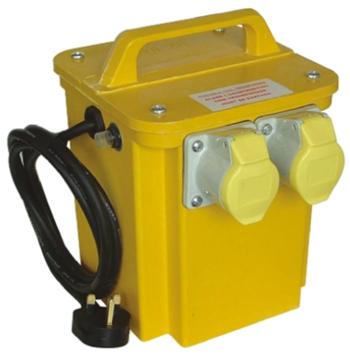 Carroll & Meynell Single Phase 1.65kVA Site Transformer, 230V ac Primary, ±55V ac Secondary, 10A O/P