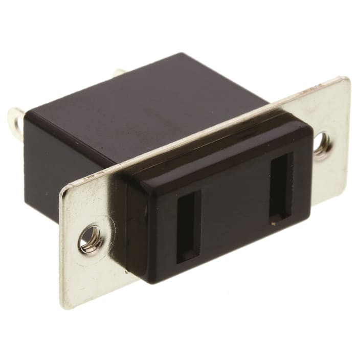 Schurter Priz, Bastırarak Oturtulan, NEMA 1 - 15R, 125 V ac, 6A, Priz