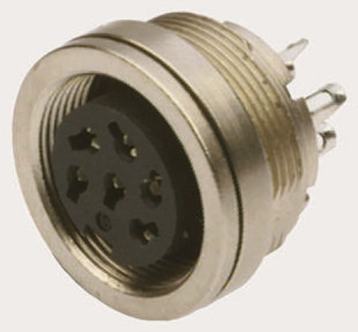 binder Circular Connector, 3 Contacts, Panel Mount, M16 Connector, Socket, Female, IP67, 723 Series