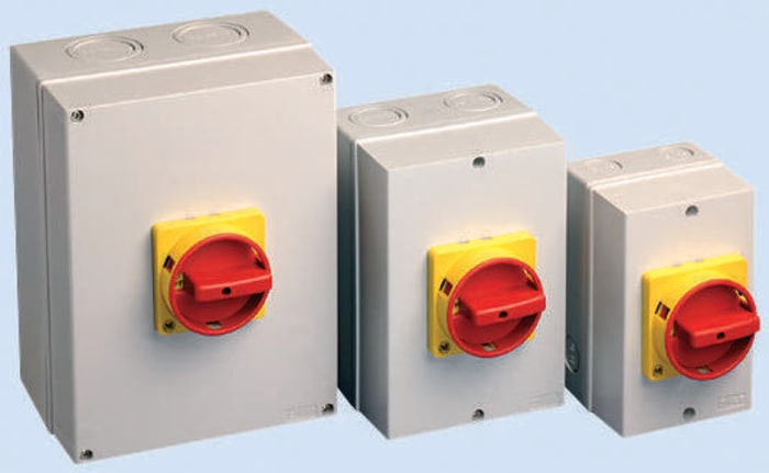 Allen Bradley 3P Pole Isolator Switch - 80A Maximum Current, 37kW Power Rating, IP66