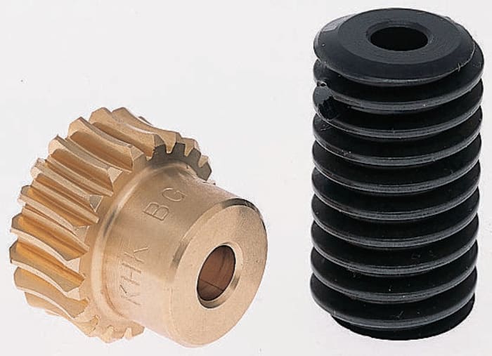 Phosphor Bronze 0.8 Module Worm Gear, 1 Start , 25.6mm Diam , 18mm Long , 24.04mm Pitch Dia.