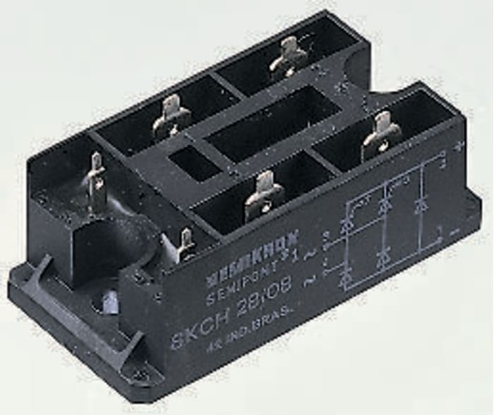 Semikron Danfoss SKCH 28/12, Controllable Bridge Rectifier 1200V, 30A 100mA