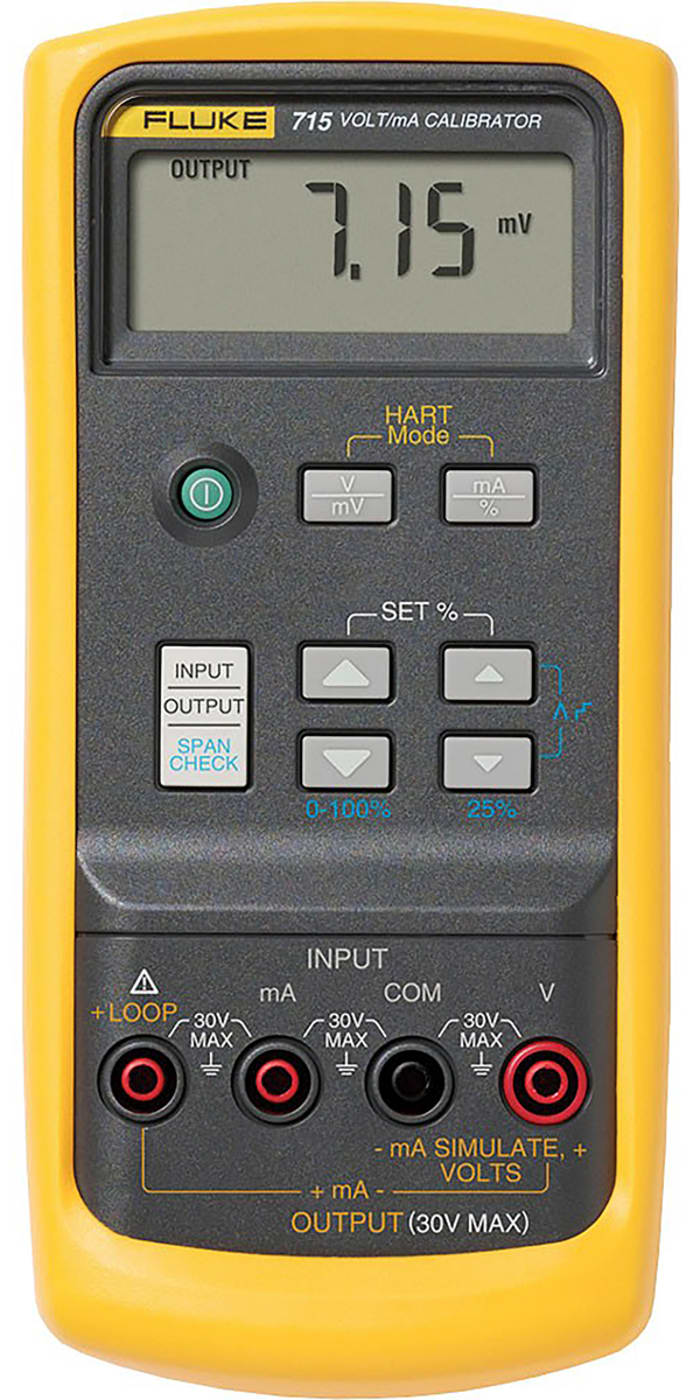 Fluke 715 Current & Voltage Calibrator, Max Voltage 20V, Max Current 24mA