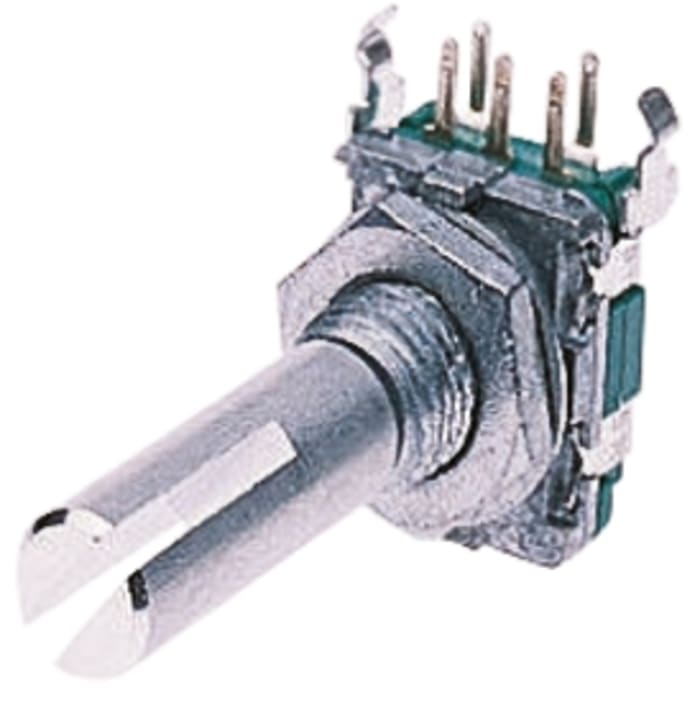 Alps Alpine 20 Pulse Mechanical Rotary Encoder Flat Shaft (Not Indexed), Through Hole