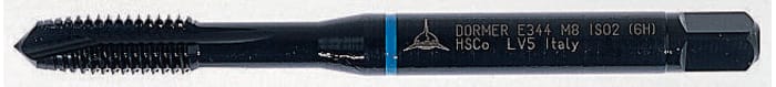 Dormer Threading Tap, M5 Thread, 0.8mm Pitch, Metric Standard