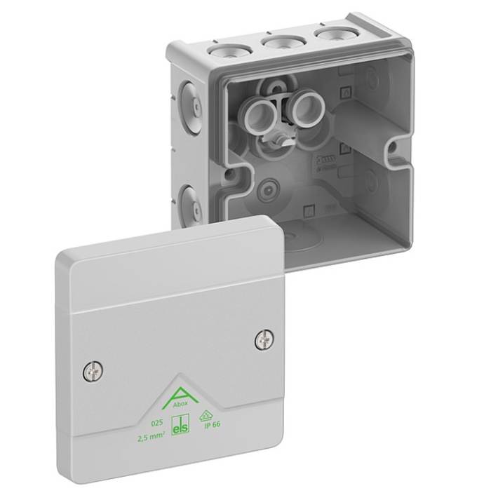 Spelsberg Grey Polystyrene Junction Box, IP66, 87 x 87 x 52mm