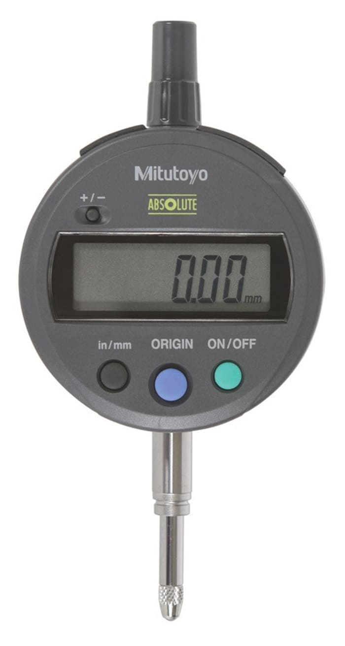 Reloj comparador Mitutoyo 543-782, sistemas imperial y métrico, 0 → 0.5 in, precisión ±0,0008 pulg.