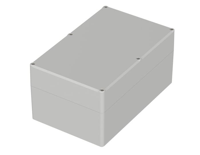 Bopla Euromas II Series Light Grey Polycarbonate Enclosure, IP65, Light Grey Lid, 250 x 160 x 122mm