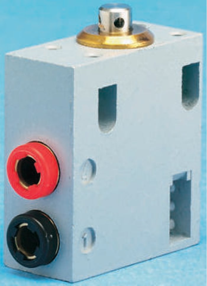 4mm 3 port NC mechanical plunger valve