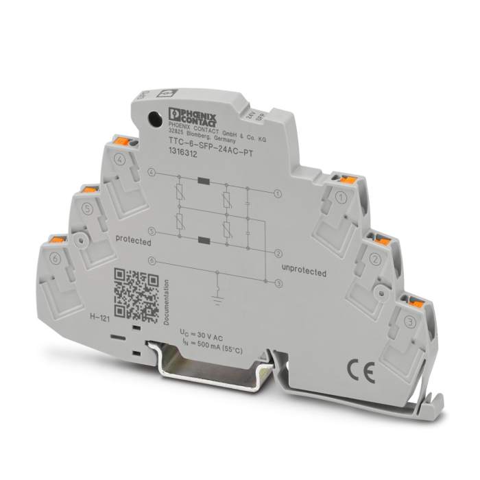 Parafoudre Phoenix Contact, 350A, 80V (Volts), montage Rail DIN