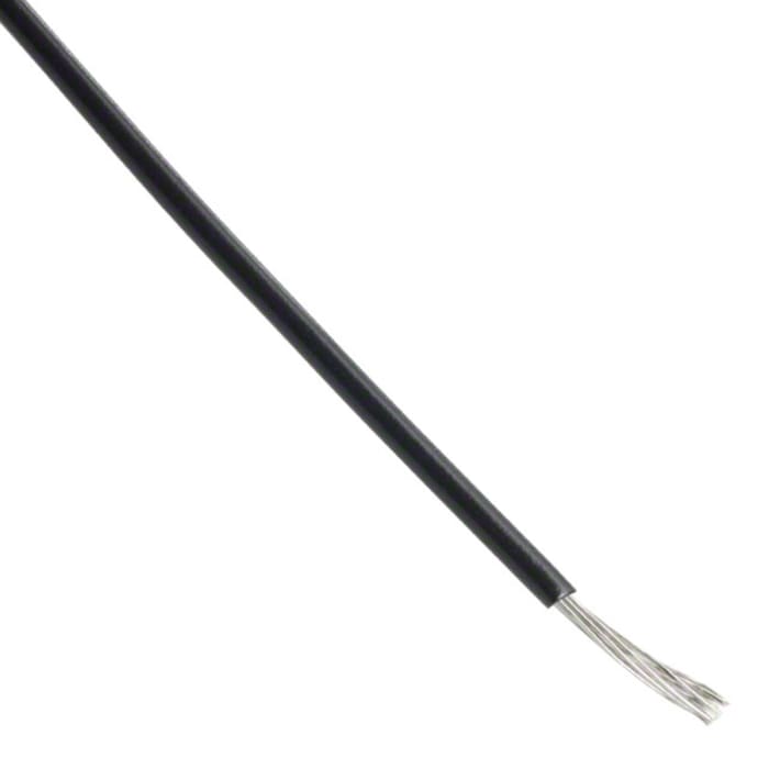 Alpha Wire Hook-up Wire PVC Series Black 0.2 mm² Hook Up Wire, 24 AWG, 7/0.20 mm, 30m, PVC Insulation, 7130 BK005