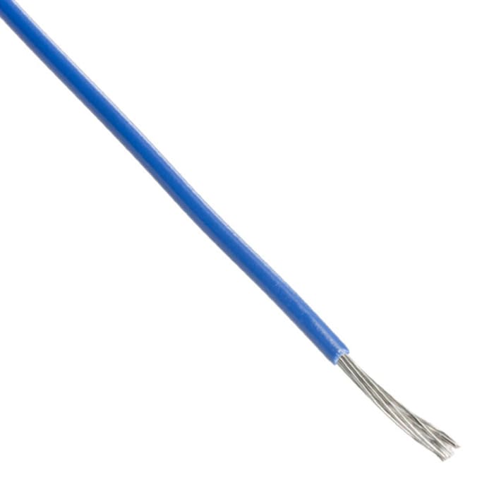 Zapojovací vodič plocha průřezu 0.23 mm², prameny vodičů: 7/0,2 mm, Modrá, 300 V 30m Alpha Wire