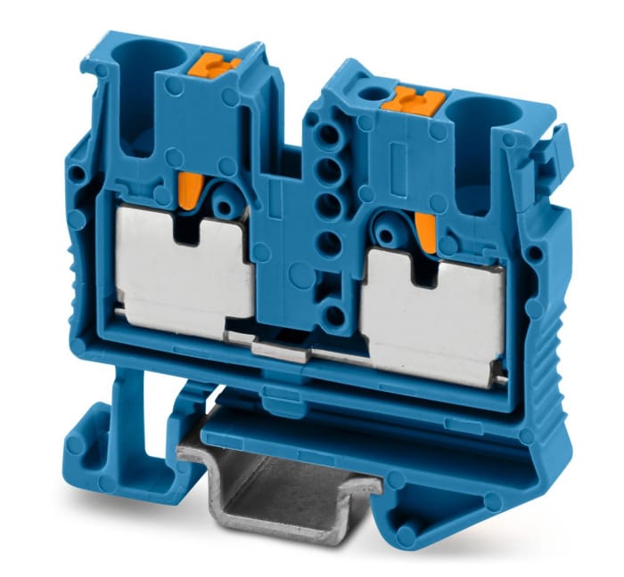 Phoenix Contact 1073605 5-NS 15, MPT 2 Series Blue, 2.5mm², 1-Level, Push In Termination