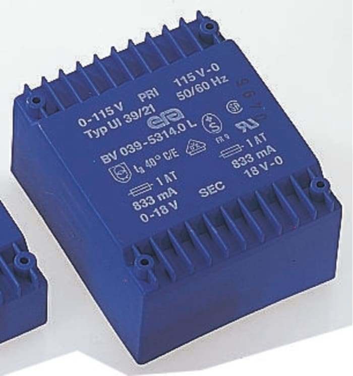 9V ac 2 Output Through Hole PCB Transformer, 10VA