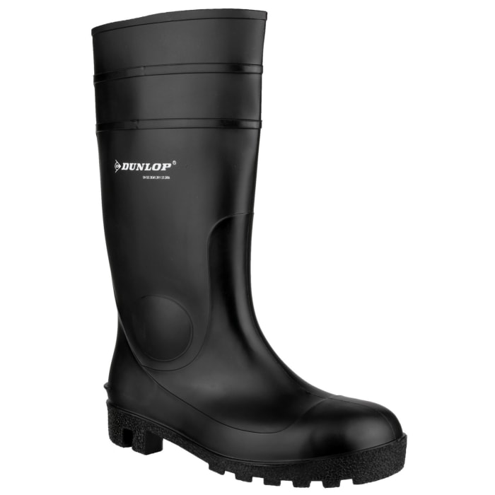 Bottes de sécurité Dunlop 142PP, Unisexe, T 45, Noir, S5, SRA, antistatiques