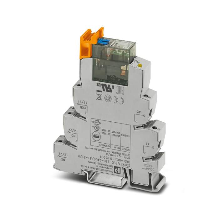 Phoenix Contact Relay Module, DIN Rail Mount, 24V dc Coil, DPDT, 10mA Load