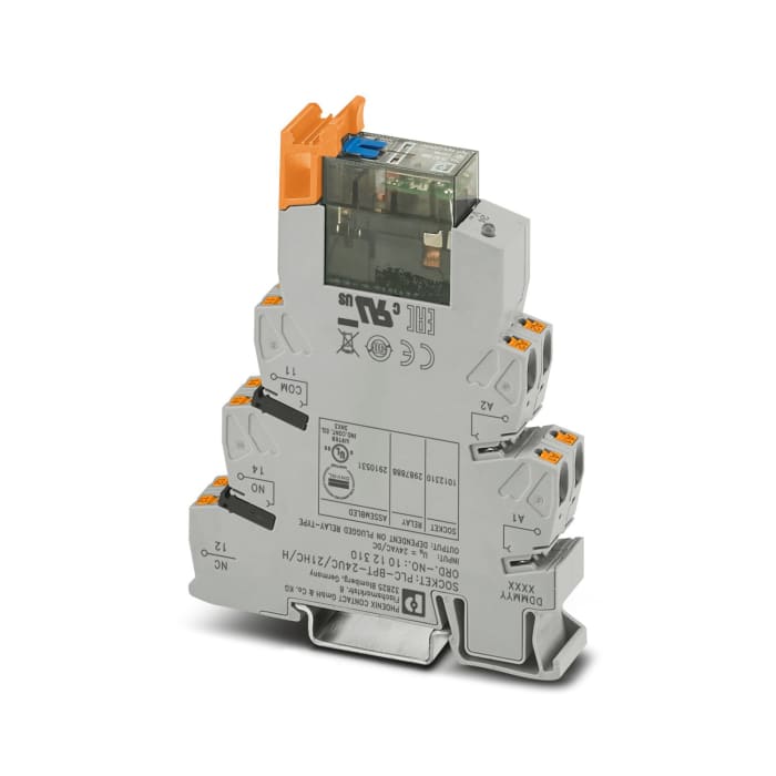 Phoenix Contact Relay Module, DIN Rail Mount, 24V dc Coil, SPDT, 10mA Load