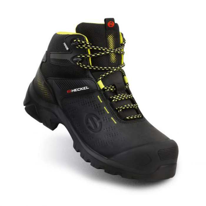 Heckel Heckel Black Composite Toe Capped Unisex Safety Boots 12, EU 47 EN ISO 20345:2011