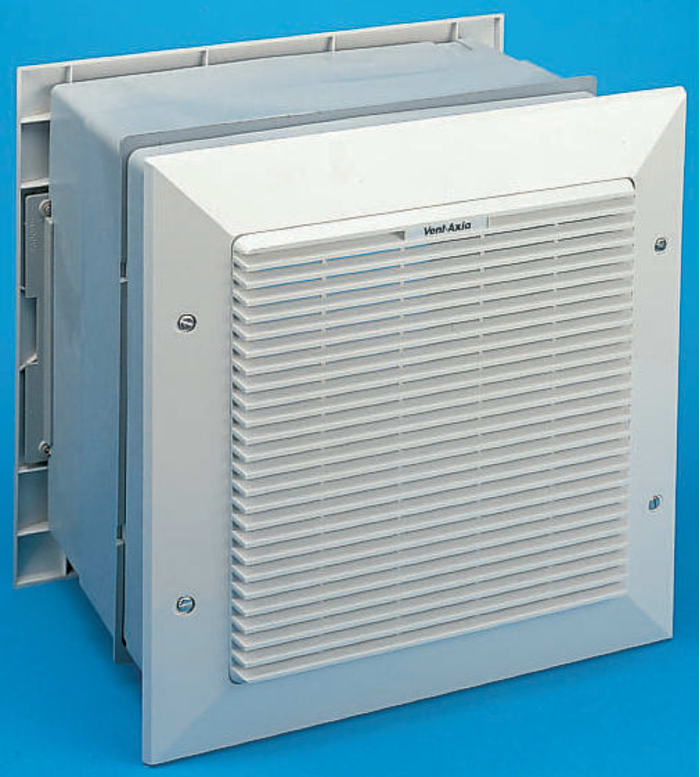 Vent-Axia TX9WL T-Series Square Wall Mounted Extractor Fan, Intake, 870m³/h, 43dB(A), Duct Size 225mm