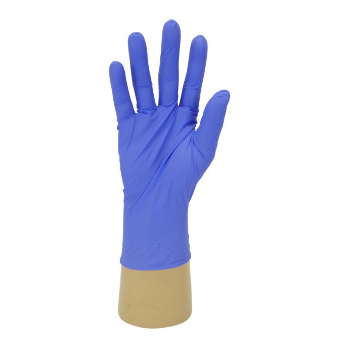 Polyco Healthline Indigo Purple Powder-Free Nitrile Disposable Gloves, Size M