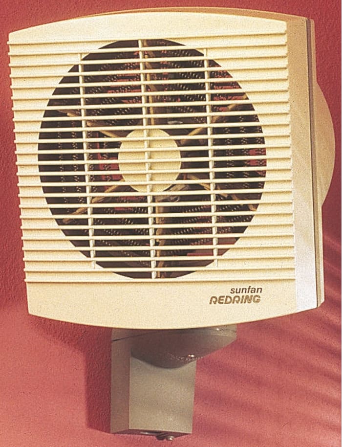 Wall fan heater w/2 thermal cut-out,3kW