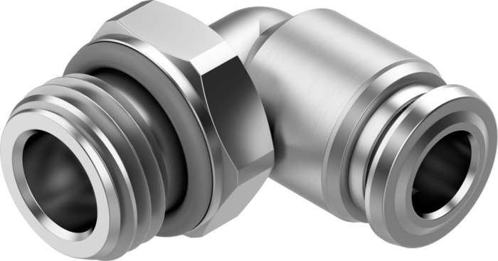 Festo NPQR Series Push-in Fitting, G 1/4 Male to Push In 6 mm, Threaded-to-Tube Connection Style, 8085683