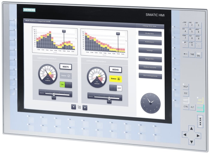 Panel HMI Siemens SIMATIC KP1500 Comfort de 15,4", TFT, 1280 x 800