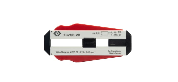CK T3756 Series Polyvinyl Chloride, Teflon Cable Stripper Wire Stripper, 0.2 mm, 98 mm Overall