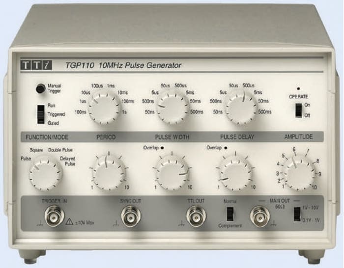 Aim-TTi TGP110 Pulse Generator, 0.1 Hz min, 10MHz max, With RS Calibration