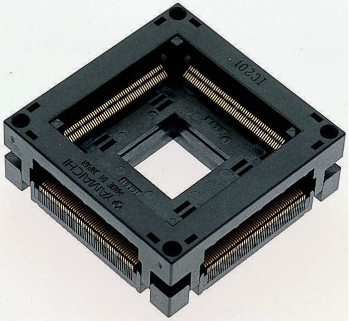 Yamaichi 0.65mm Pitch 80 Way Through Hole QFP Test & Burn-in Socket