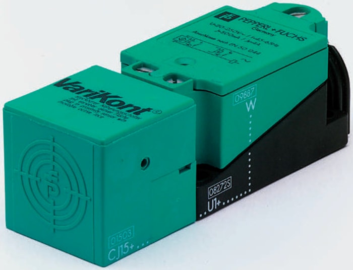 Pepperl + Fuchs Block-Style Proximity Sensor, 15 mm Detection, 20 → 253 V ac, IP65