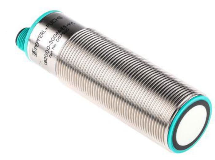 Pepperl + Fuchs Ultrasonic Threaded Barrel Proximity Sensor, M30, 2 m Detection, NPN NO/NC, 10 → 30 V dc
