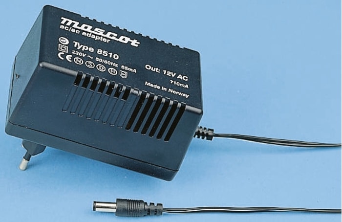 Mascot Plug In Power Supply 6V ac Output, 1.3A Output