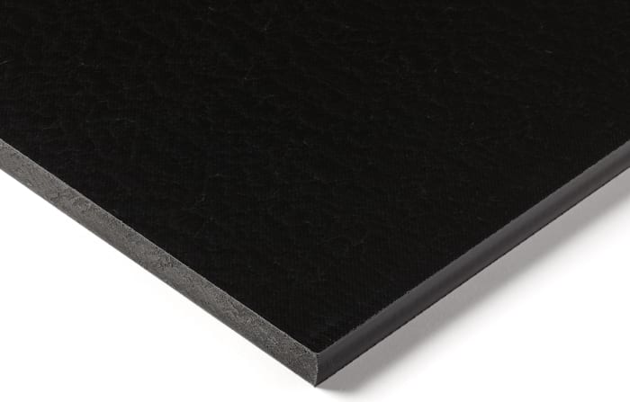 RS PRO Black Plastic Sheet, 500mm x 300mm x 30mm