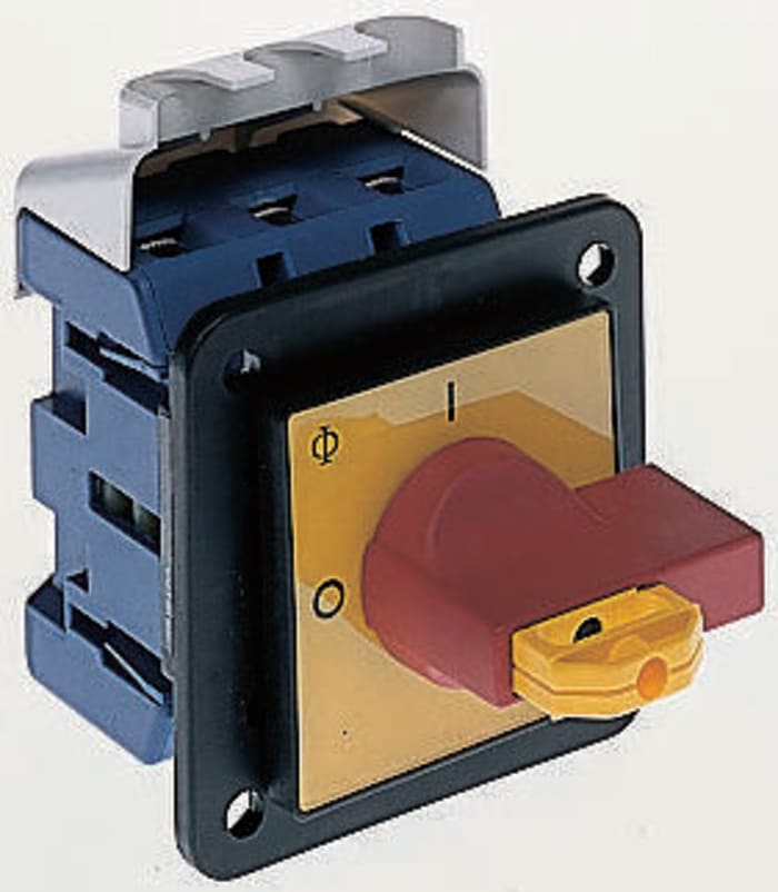 Kraus & Naimer 3P Pole Panel Mount Isolator Switch - 80A Maximum Current, 30kW Power Rating, IP65