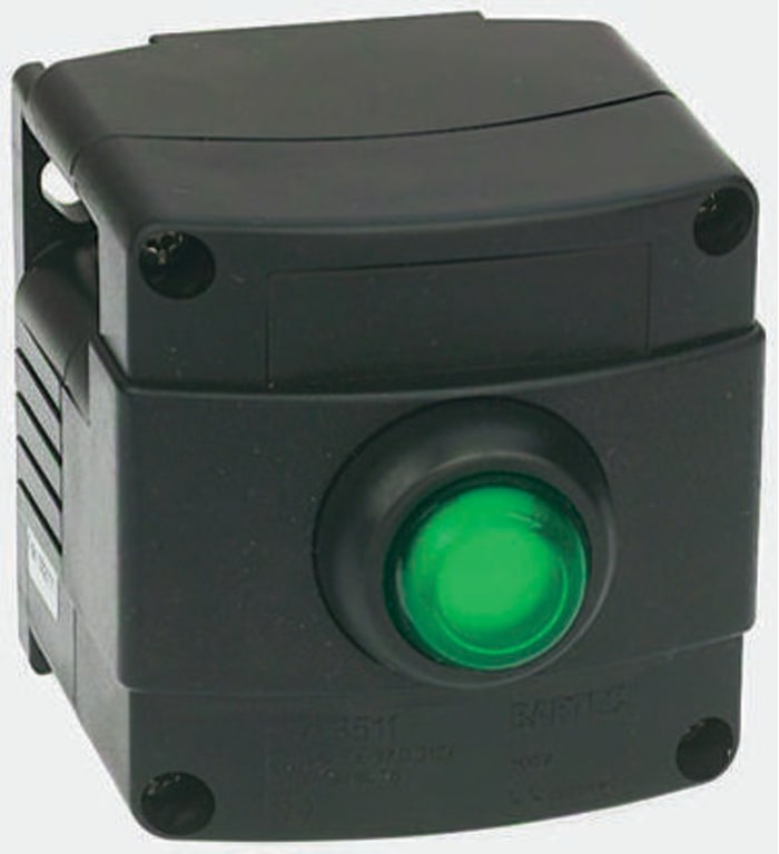 Bartec Push Button Control Station, Thermoplastic, IP66, IP67