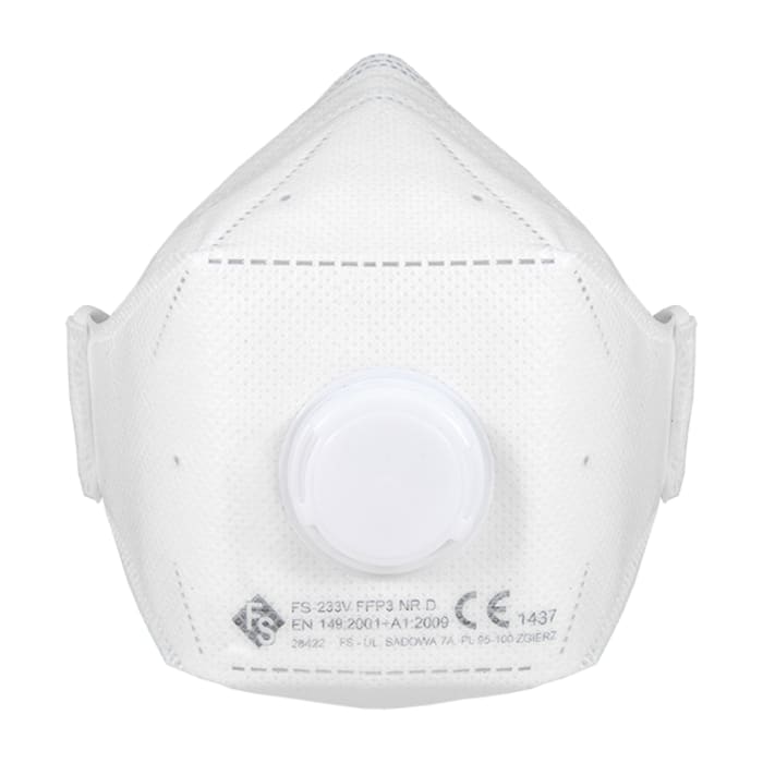 Jednorázová obličejová maska, Bílá