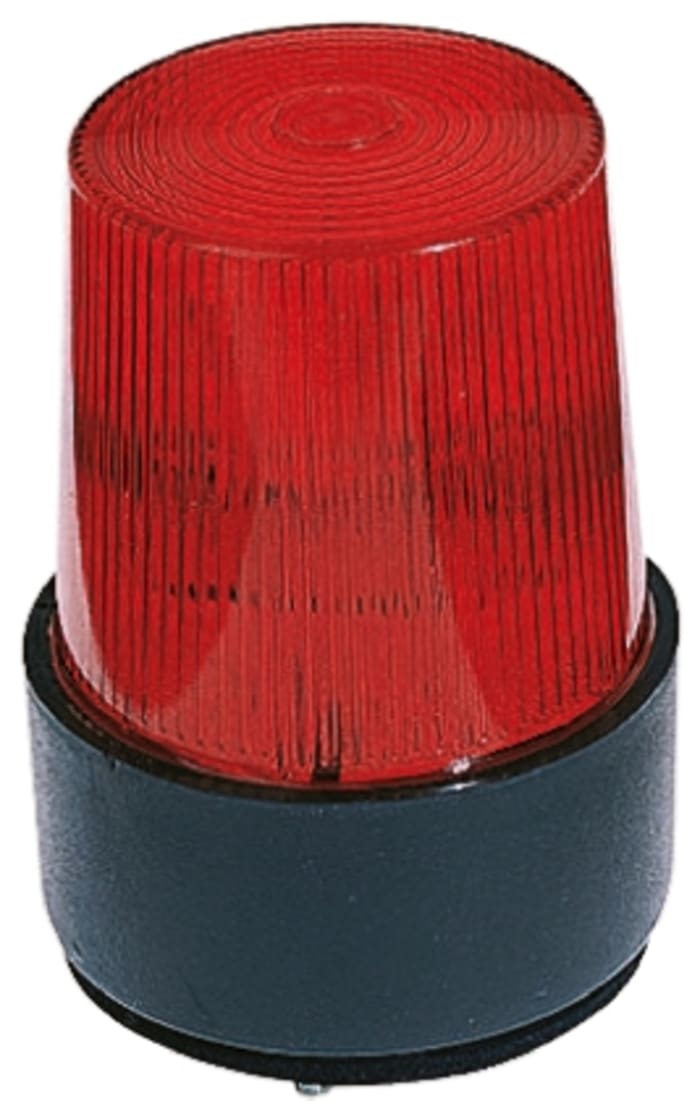 Curtis LT Series Red Flashing Beacon, 24 V dc, Base Mount, Xenon Bulb