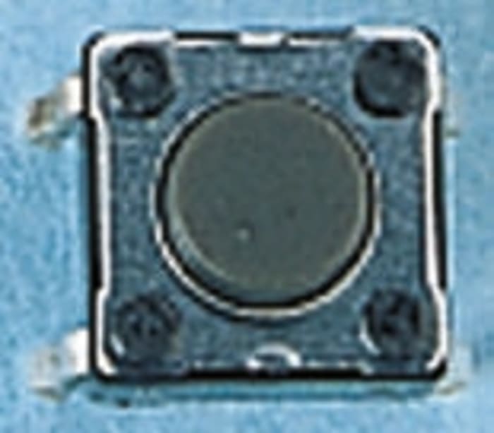 Brown Tact Switch, SPST 50 mA @ 12 V ac