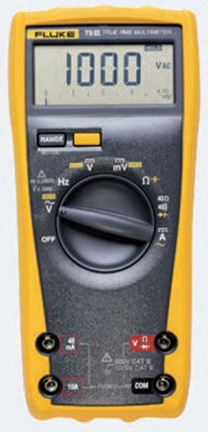 8888 1639161 Handheld Digital Multimeter, 10A ac Max, 10A dc Max, 1000V ac Max - UKAS Calibrated