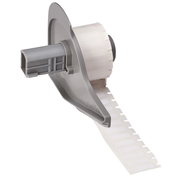Brady on White Label, 5.08 mm Length, 16.51 mm Width, 5.08 mm Label Length, 16.51 mm Label Width