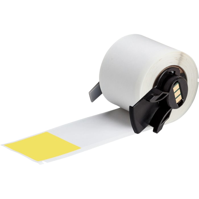 Brady B-427 Yellow, Transparent Label, 38.10mm Width, 38.10mm Height, 50 Qty
