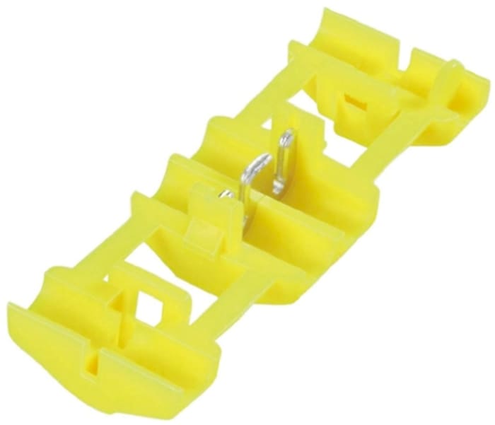 TE Connectivity Tap Wire Splice Connector, Yellow, Insulated, Tin 11 → 10 AWG