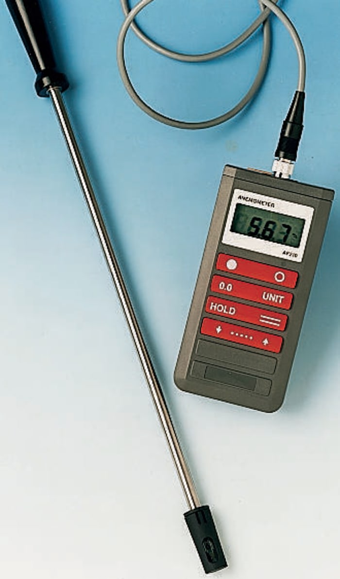 AF210 hotwireportable anemometer w/probe