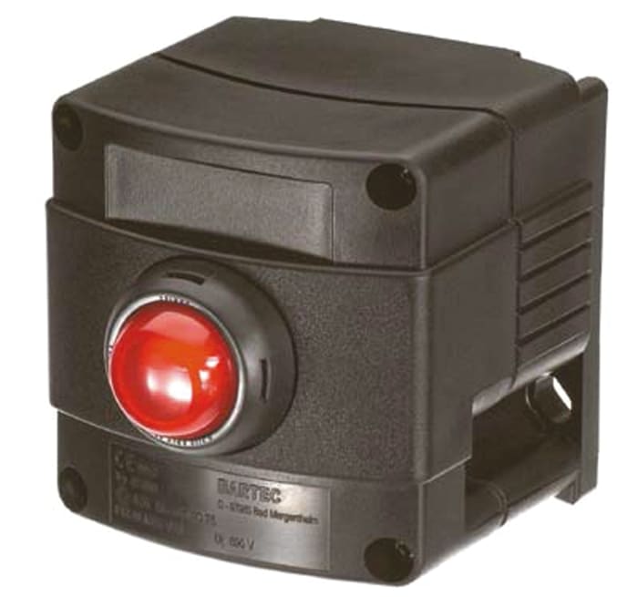 Bartec Push Button Control Station, Thermoplastic, IP66, IP67