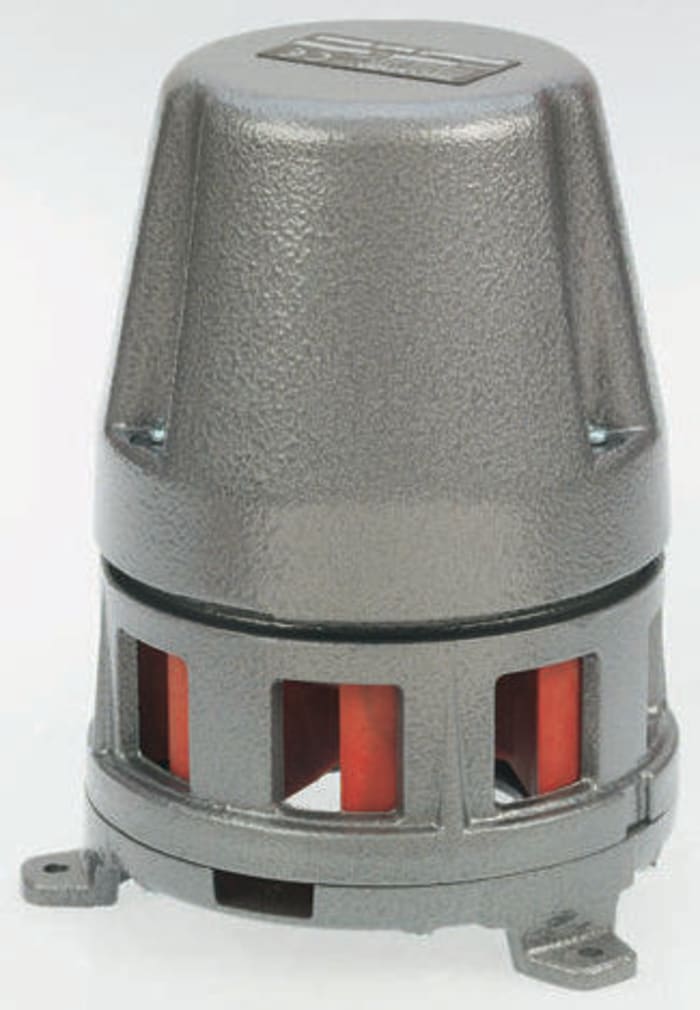 Grey Siren, 110 V ac/dc, 125dB at 1 Metre