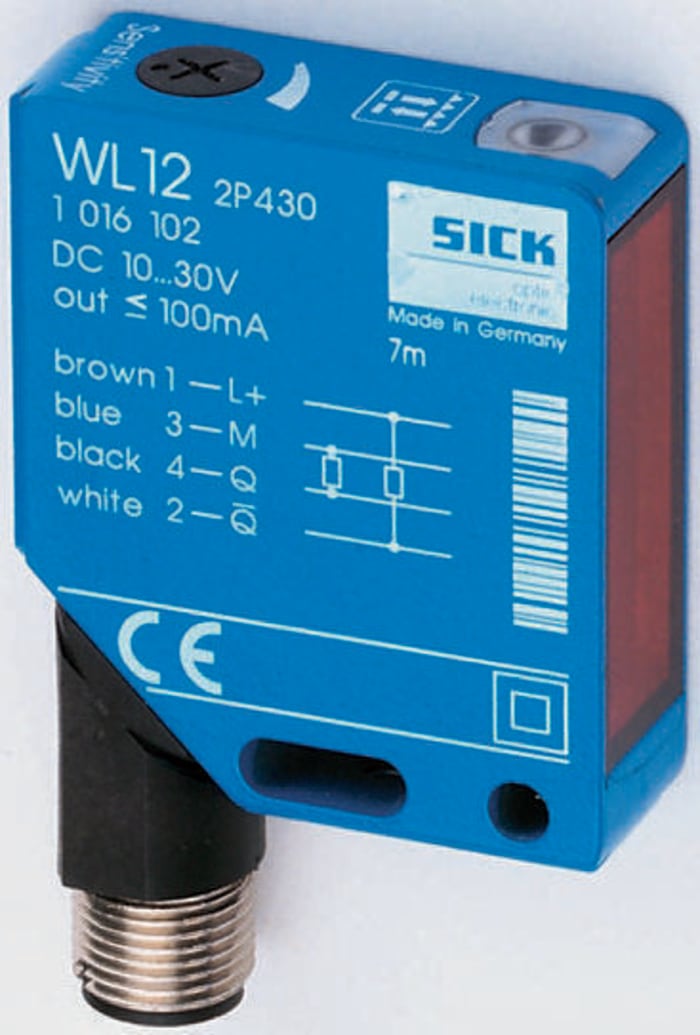 Sick Retroreflective Photoelectric Sensor, Block Sensor, 7 m Detection Range