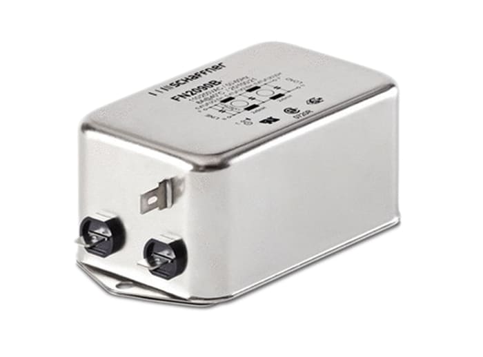 Schaffner, FN2090 4A 250 V ac/dc 0 → 400Hz, Chassis Mount EMI Filter, Fast-On, Single Phase