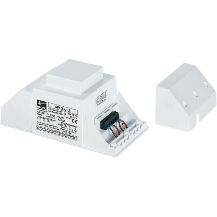 Block Enclosed Autotransformer, 115 V ac, 230 V ac Primary, 115 V ac, 220 V ac, 230 V ac, 240 V ac Secondary