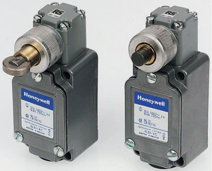 Honeywell Plunger Limit Switch, NO/NC, IP67, SPDT, Die Cast Zinc Housing, 480V ac Max, 10A Max